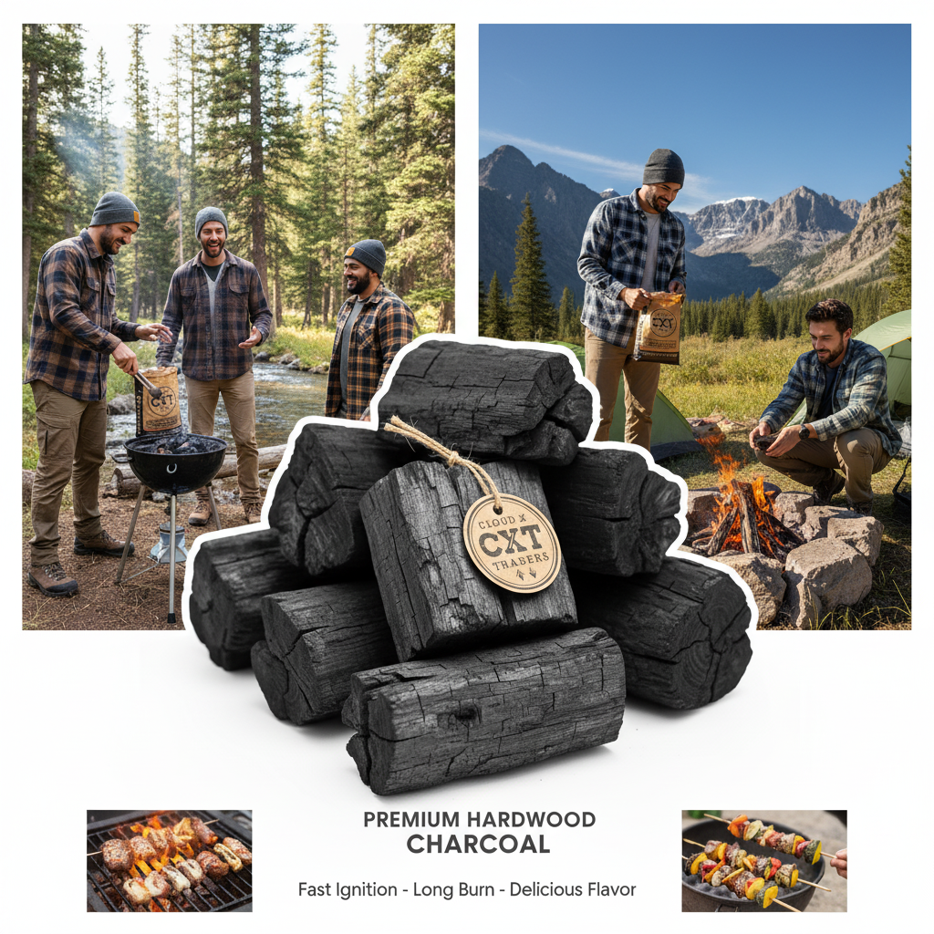 Premium BBQ Charcoal  for Tandoori & Grill | Long Burning | Smokeless 1 KG