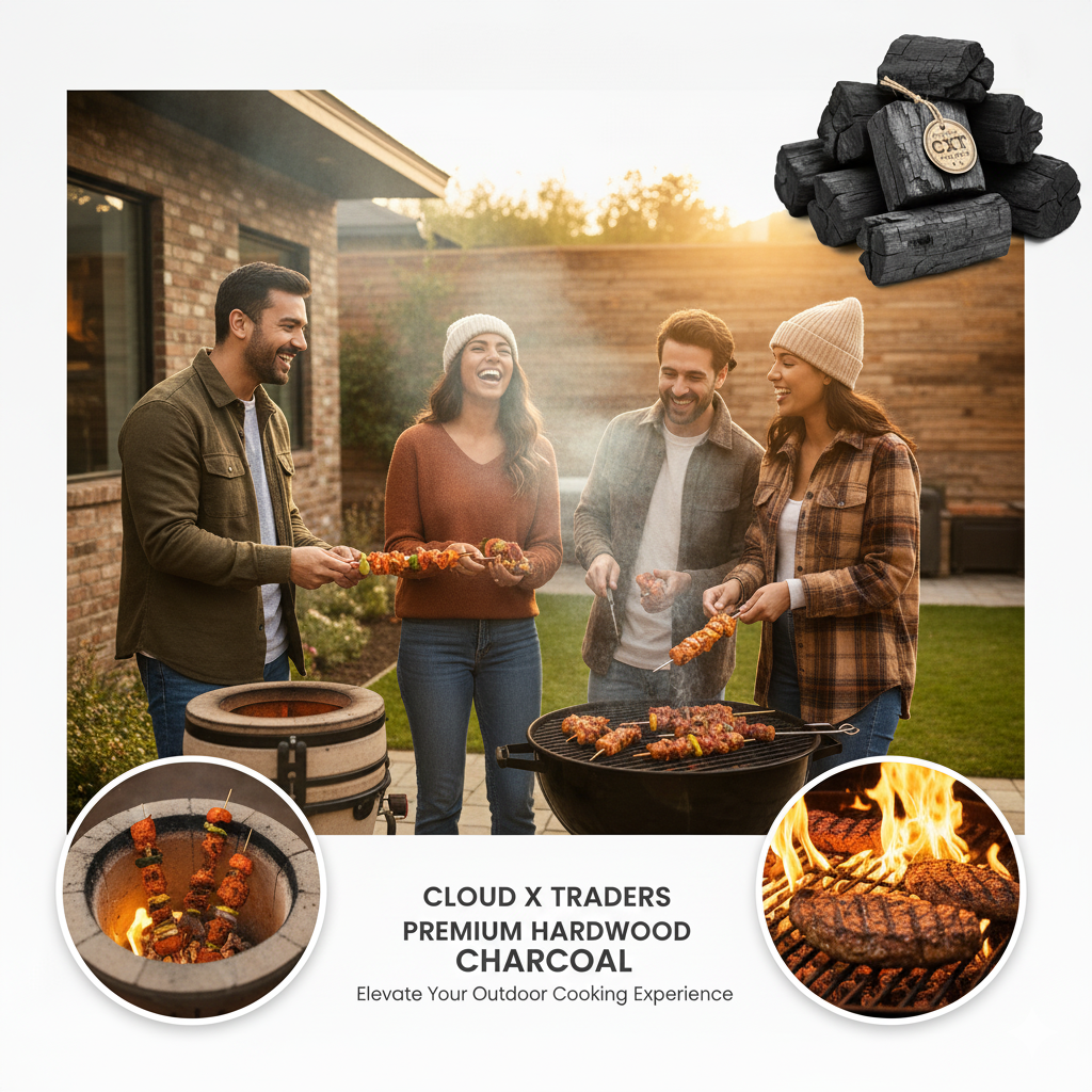 Premium BBQ Charcoal for Tandoori & Grill | Long Burning | Smokeless Coal-1 KG