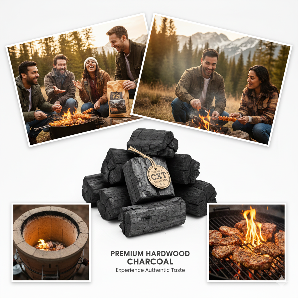 Premium BBQ Charcoal for Tandoori & Grill | Long Burning | Smokeless Coal- 2 KG